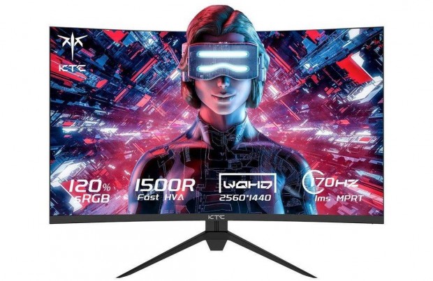 KTC 2560x1440, 165 Hz, 27 gamer monitor