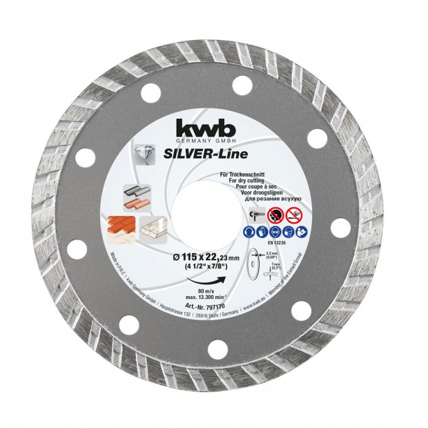 KWB PROFI SILVER-LINE CUT-FIX DIAMANT EXTRA TIHIN szegmentlt gymnt