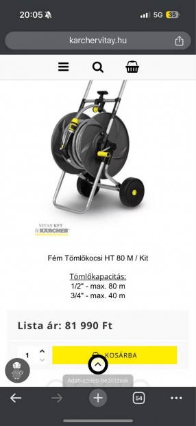 KRcher fm tmlkocsi HT 80 M / Kit