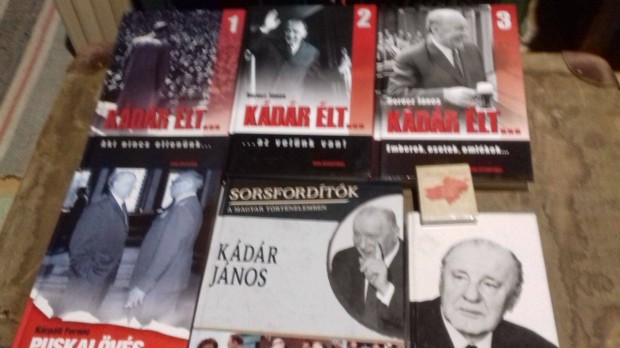 Kádár János könyvcsomag 7db könyv
