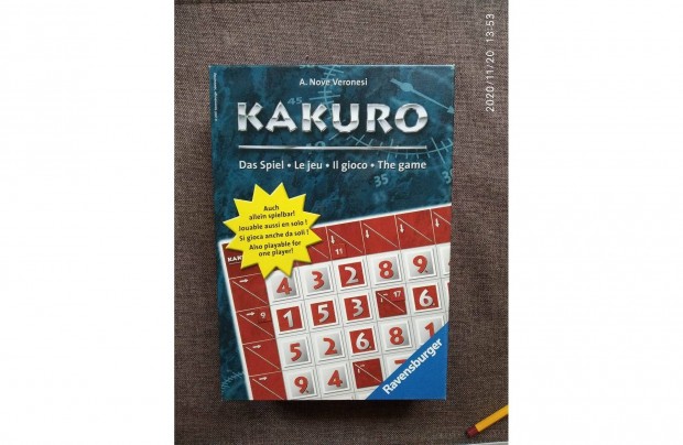 Kakuro Das Spiel Sudoku Jelleg Szuper J Trsas Ravensburger