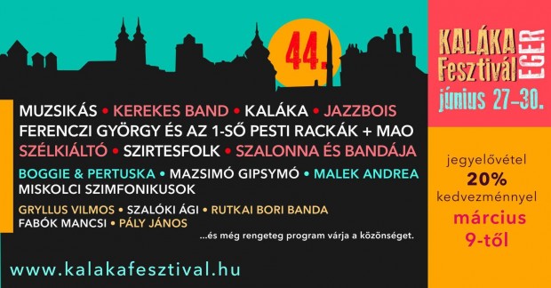 Kalka Fesztivl (06.27-30.) 4 db brlet Negyedron elad