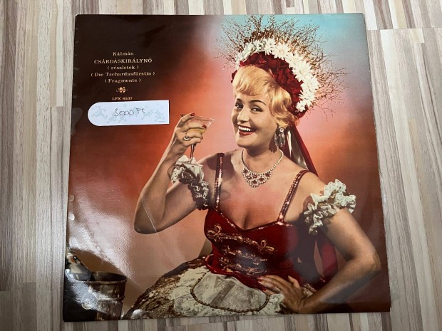 Kálmán Imre: Csárdáskirálynő bakelit, vinyl, LP