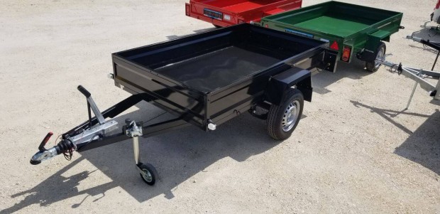 Kalydi Új 130x220 Fékes , Festett Nyitott Utánfutó 1300kg