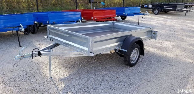 Kalydi Új 130x220 Horganyzott Nyitott Utánfutó 750kg