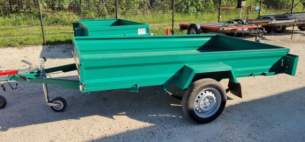 Kalydi Új 150x260cm Zöld színű Rendszámmal azonnal vihető 750kg