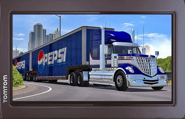 Kamionos Buszos Auts GPS Tomtom Via Truck navigci 2024 Full EU