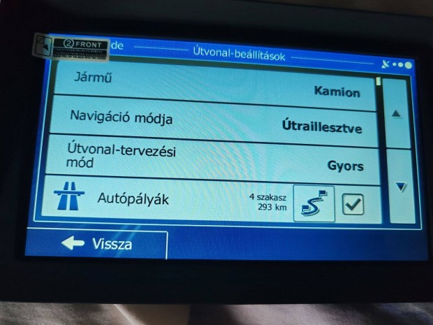 Kamionos Navigáció 2025 ös térképekkel