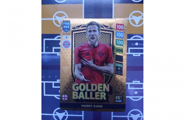 Kane (Bayern M) Panini Fifa 365 2025 Golden Baller Top Master kártya