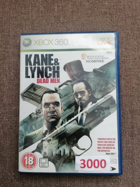 Kane & Lynch dead men Xbox 360 jtk elad!