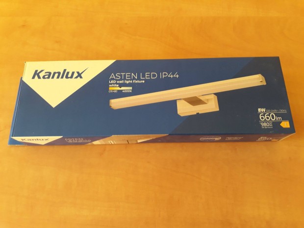 Kanlux Asten LED IP44 8W 4000K fali lmpa, fali kar vilgts