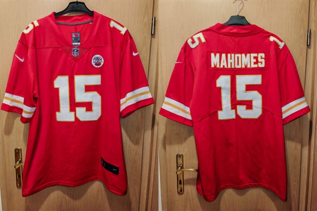 Kansas City Chiefs varrott Patrick Mahomes NFL szurkolói mez (2XL)