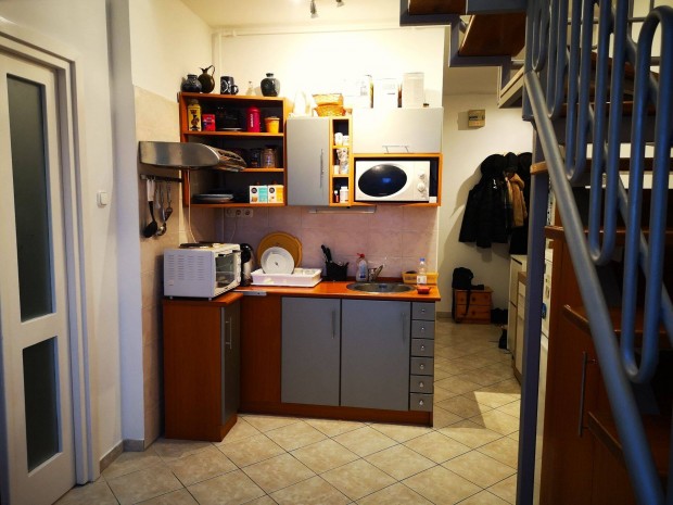 Kaposv�ri t�glalak�s a belv�rosban