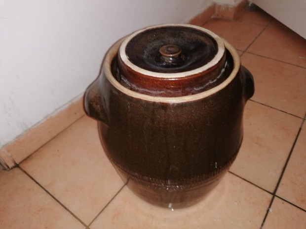 Káposzta savanyító 15 l-es kerámia edény eladó !