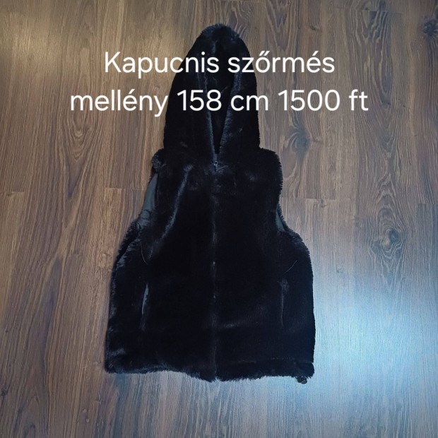 Kapucnis szrms mellny 158 cm