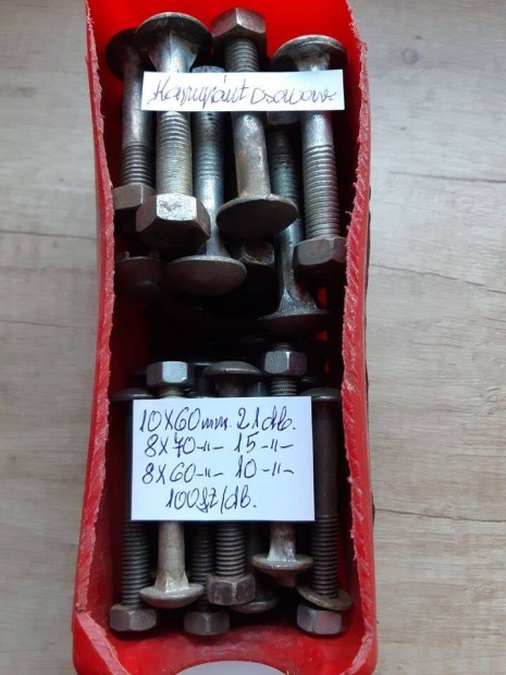 Kapupánt csavar 8*60 mm méretű