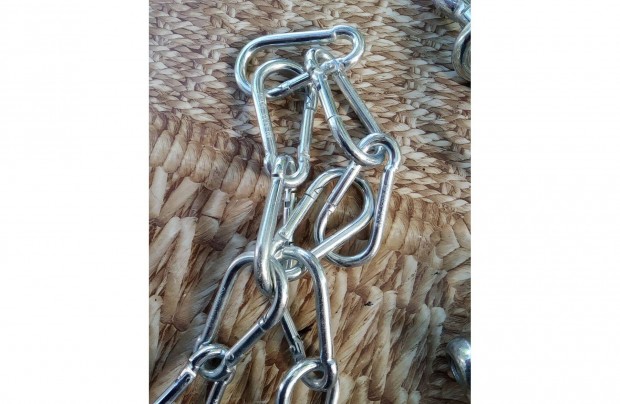 Karabiner rugs nem rozsdsod alumnium jak 60mm 10 db os csomagokba