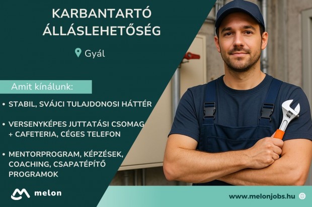 Karbantartó álláslehetőség