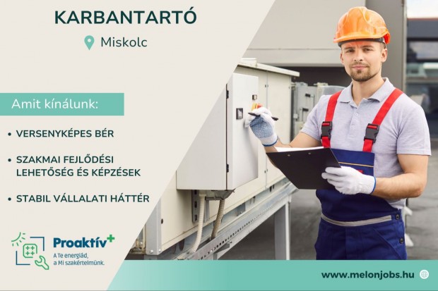 Karbantartó álláslehetőség