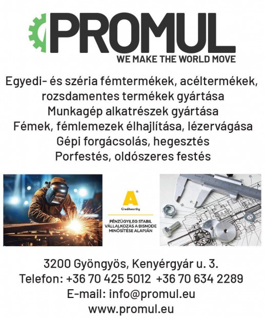 Karbantartót és Forgácsolót keresünk!