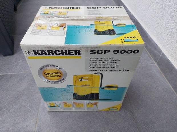 Karcher SCP 9000 vz szivatty, j, sosem hasznlt, dobozban!