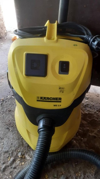 Karcher WD 3 P ipari porszívó szerszámgép csatlakozós