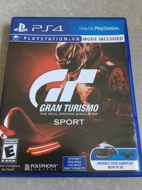 Karcmentes, PS4 Gran Turismo Sport VR