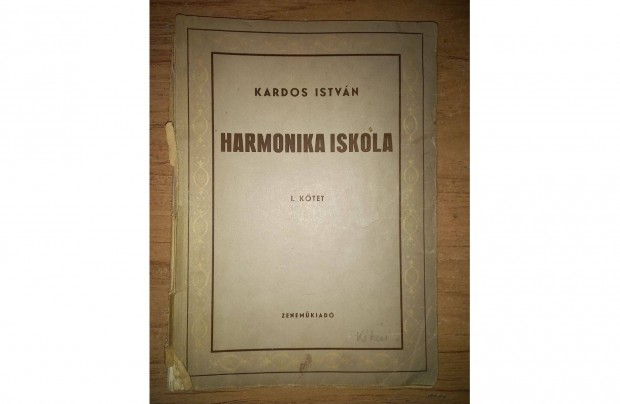 Kardos Istvn: Harmonika iskola / rgi kotta 1958