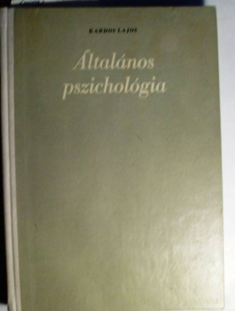 Kardos Lajos: Általános pszichológia tankönyv