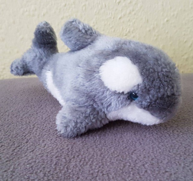 Kardszárnyú delfin plüss (szürke)