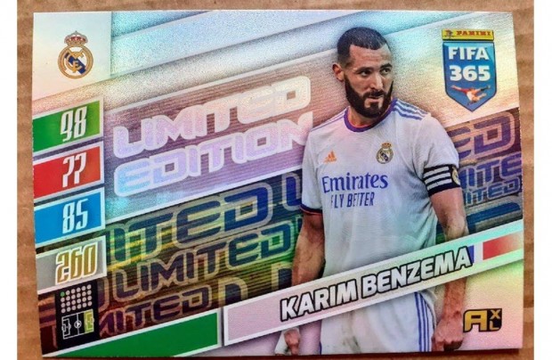 Karim Benzema Real Madrid XXL focis krtya Panini 2022 Update