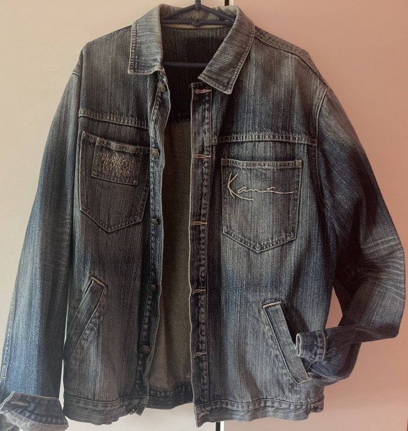 Karl Kani (Original Brooklyn Jeans) L koptatott ritka farmerdzseki 