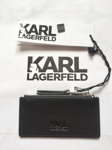 Karl Lagerfeld - Uniszex - br, mini pnztrca - mrkalogs kitzvel.