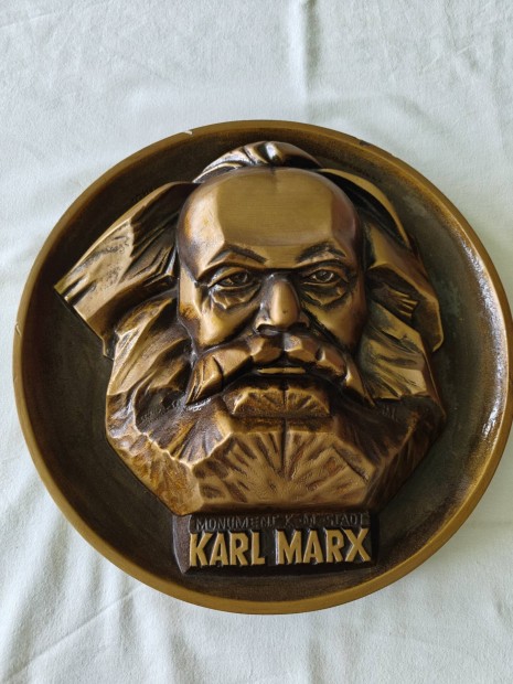 Karl Marx porceln falidsz 32 cm