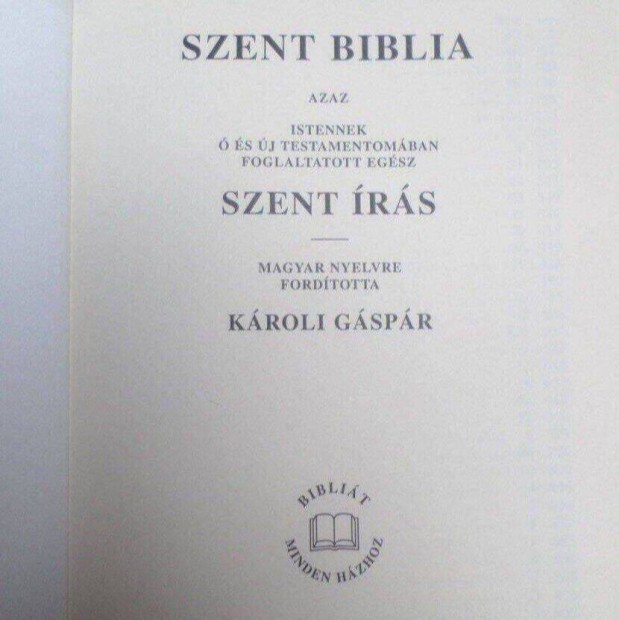 Kroli Gspr biblia j