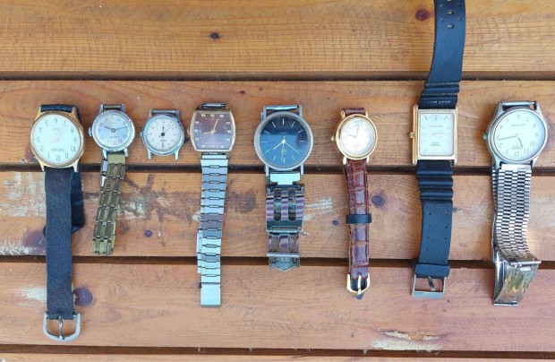 Karórák, Casio, Luch, Junost, Poljot, Pierre Lannier márkájúak