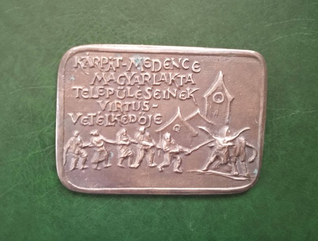 Krpt medence Virtusvetlked rz - bronz plakett