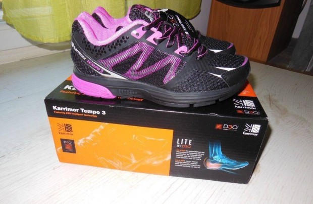 Karrimor Tempo 3 black-pink 35.5 női edző, futó sport cipő. Új
