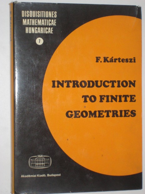 Krteszi Introduction to finite geometries