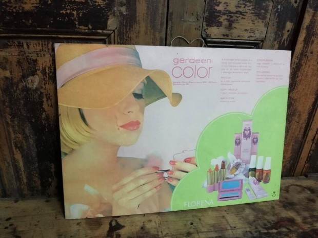 Karton reklmtbla, Florena kozmetikai reklm a 70-es vekbl