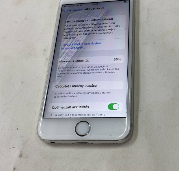 Krtyafggetlen Iphone 6s 16GB ,69% Akksi,gyri!