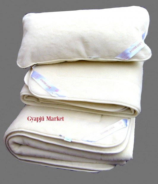 Kasmír gyapjú garnitúra Luxus minőség (derékalj takaró párna) 650g/m2
