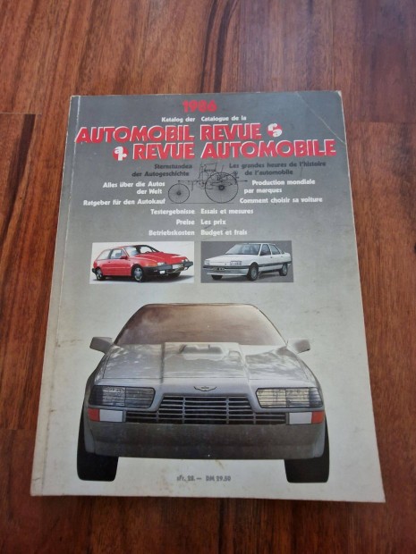 Katalog DER Automobil Revue 1986 604 Oldal !!!!