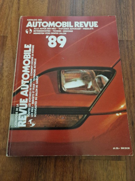 Katalog DER Automobil Revue 1989 620 Oldal !!!!