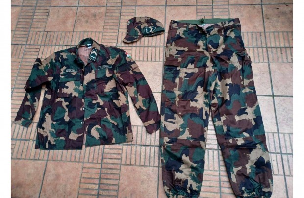 Katona ruha szett katonai terepmintás nadrág kabát 52 XL új