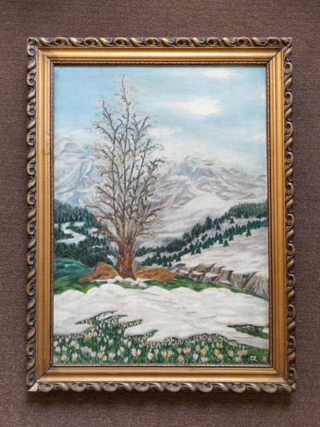Katz Mrton 1934 rgi festmny - olaj, karton 53 x 73 cm