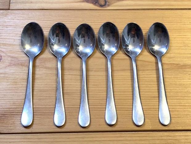 Kávéskanál 6 db inox rozsdamentes kávés kis kanál kiskanál