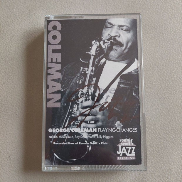 Kazetta: George Coleman - Playing Changes (Type 2 / Chrome szalaggal!)