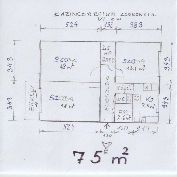 Kazincbarcikn Ead 3 szobs, 75 nm-es liftes, panorms Laks
