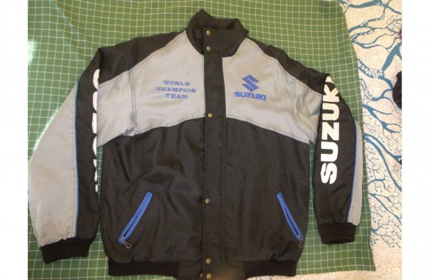 Kb 2XL m�ret� Suzuki feliratos motoros jelleg� kab�t dzseki